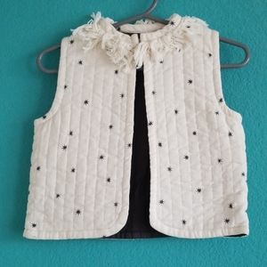 {Rylee + Cru} Cream Starlight Fringe Vest